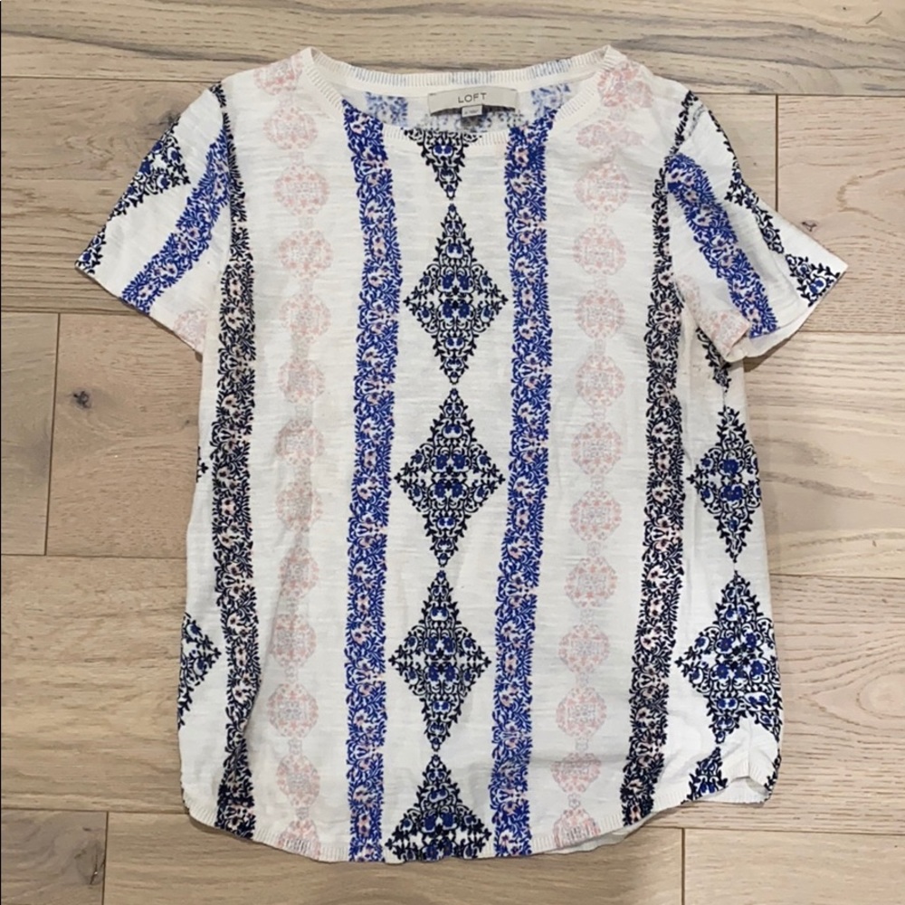 Loft multicolored boho blouse - S
